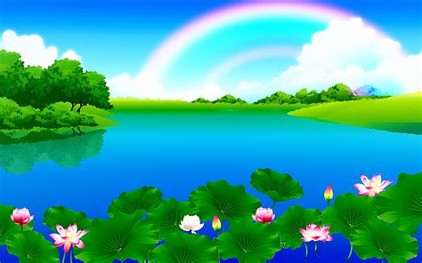 Awesome Cartoon Landscape HD Wallpapers .
